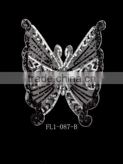 Beautiful Fashion Sequin Butterfly Applique