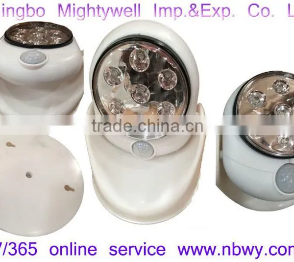 Wireless Motion Sensor 7 LED Safety Light---360 Degree Rotation - Indoor/Outdoor photo-2