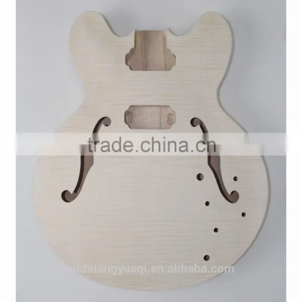 Wholesale ES Body With Two f Hollows Guitar Kit photo-3