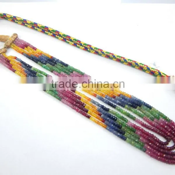 Natural Shaded Faceted Sapphire Beads photo-3