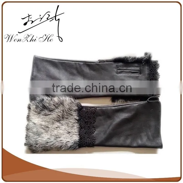 Winter Women Driving Hand Warmer Muff With Leather photo-4