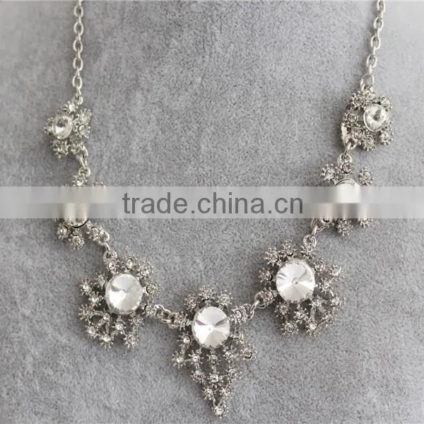 2016 Fashion Jewelry Statement Necklace , White Gold Necklace Wholesale photo-4
