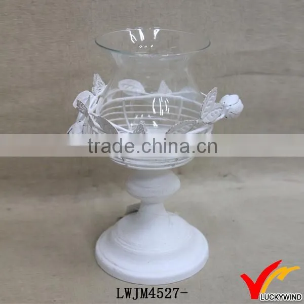 Handcrafted White Crystal Tealight Candle Holders