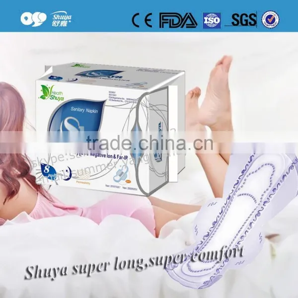 New Product 100% Cotton Sanitary Pad With Anion