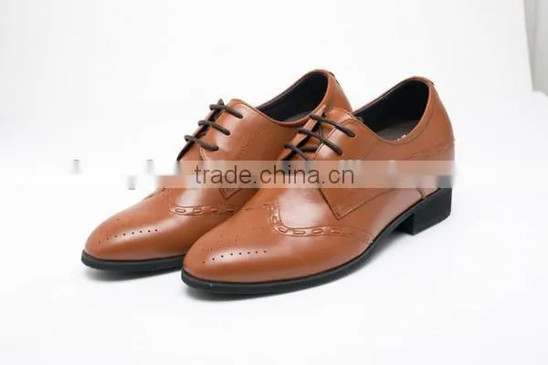 Elegant Invislble Height Leather Elevator Shoes With Delicate Grade A Soft Ox Skin Natural Breathable Fashion 323K01-2 photo-4