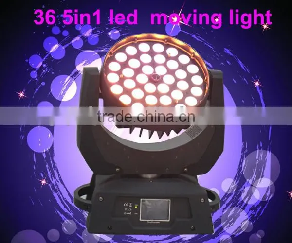Promotional High Power 36*15w Disco Light 5in1 Rgbw Dmx Zoom Wash Beam Led Moving Head photo-2