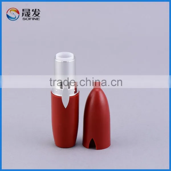 Plastic Makeup Cosmetics Matte Red Lipstick Container photo-2