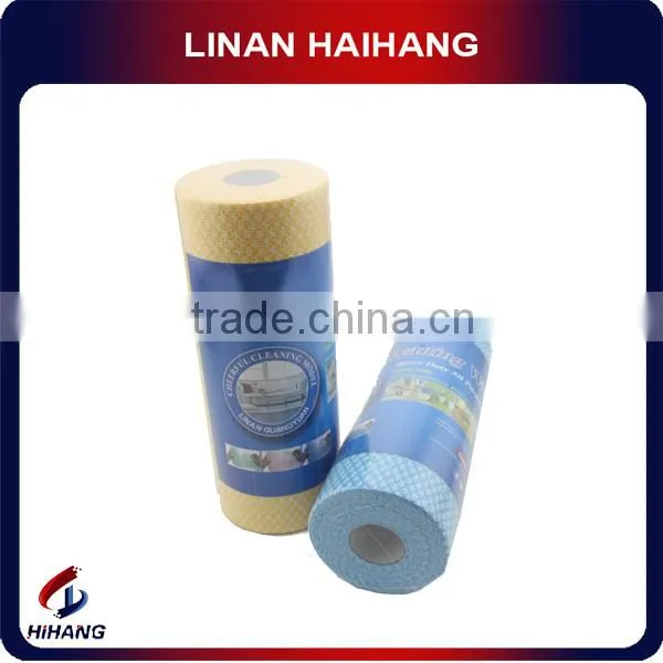 China Wholesale Spunlace Meshed Plum Blossom Roll Bacterial Custom Cleaning Cloth photo-6