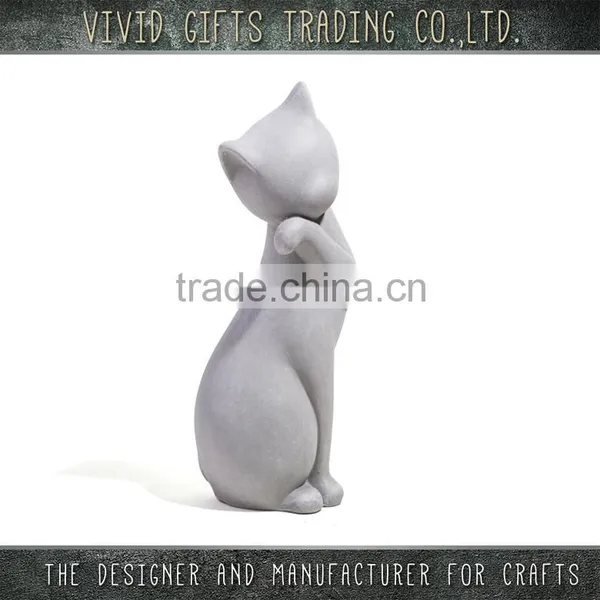 Ceramic Cute Cat Sitting Home Decoration photo-3