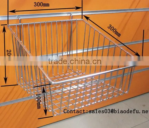 Metal Supermarket Basket Wire Mesh Basket photo-4