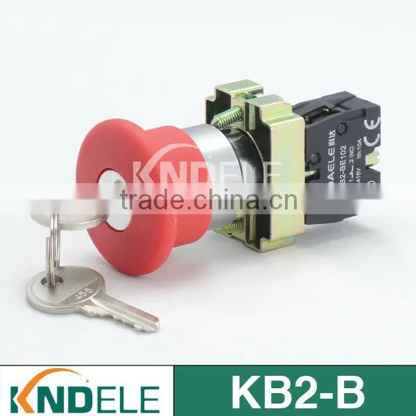 Emergency Stop Push Button Reset Key Switch,B2-BS142