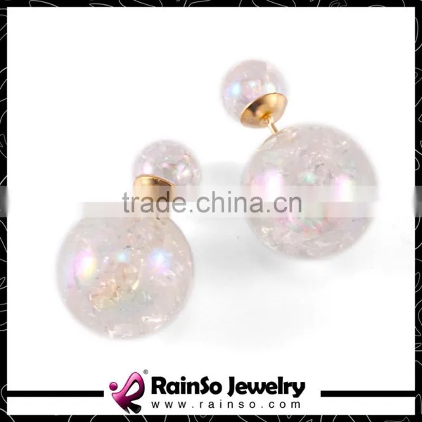 Dream Bottle Resin Balls Double Sided Earrings photo-4