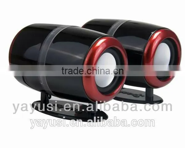 2.0-ch Best Super Bass Speaker ,passive Type Mini Portable Mp3 Music Player Speaker With Led Light Flash photo-2