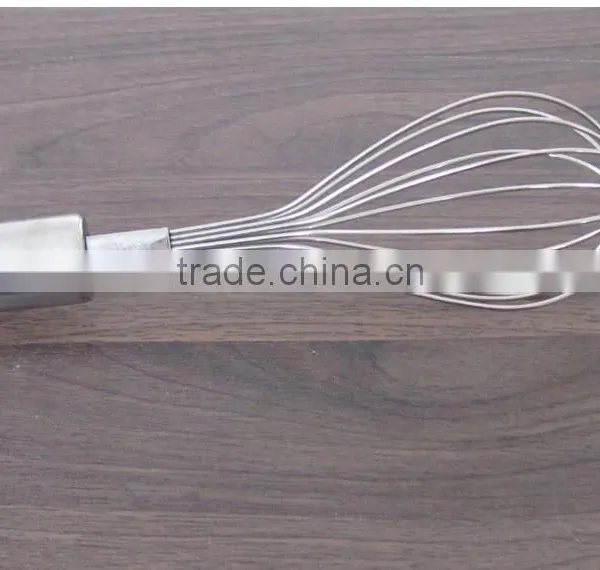 Manual Stainless Steel Mixer Beat Eggs Household Blender Bold Stainless Steel Round Bar Handle Small Medium Large Whisk D08 photo-4