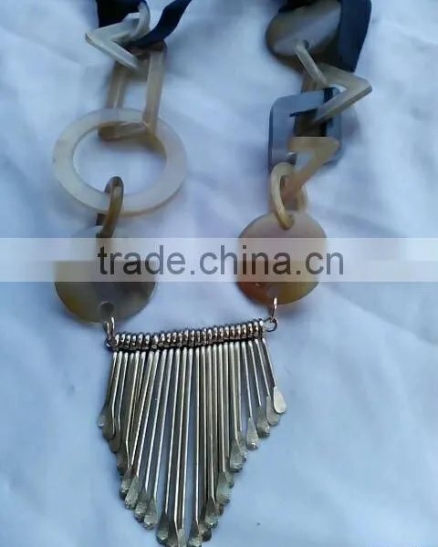Buffalo Horn Necklace Jewelry Stylish & Fashion Jewelry Necklace Latest New Design Pic in India 2016 for Girls photo-5