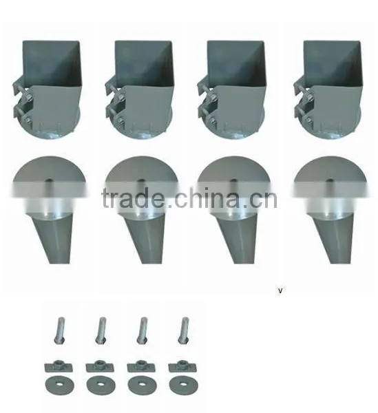 4" x 4" x 750 mm Spike Drive Down Fence Post Bolt Grip Support Like Metpost Holder photo-4