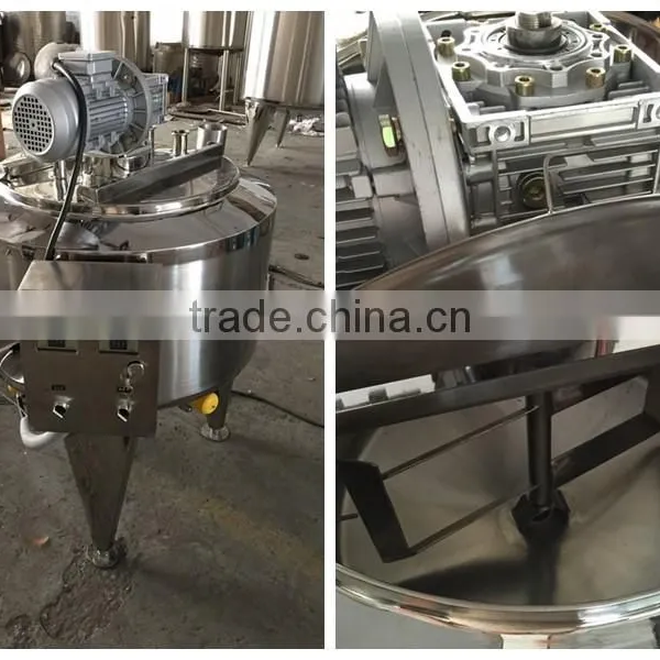 stainless steel milk/liquid heating machine with agitator for sale