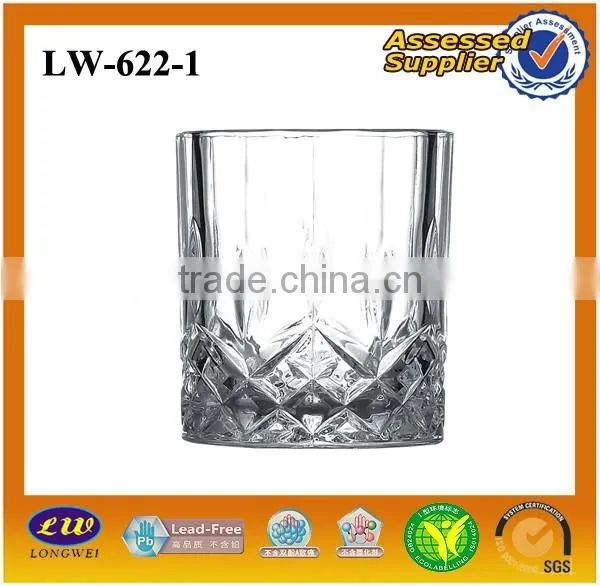 Machine Made Carved Glass Cup/diamond Glass Cup/cheap Glass Cup photo-3