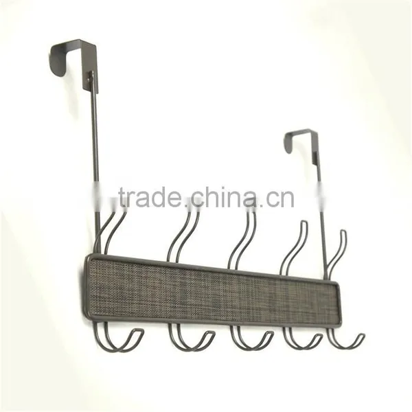 Metal Door Hanging Rack, 5 Hooks photo-3