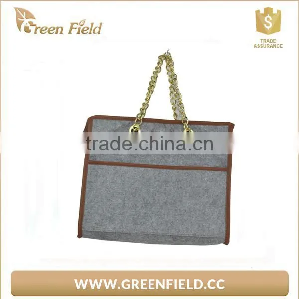 Manufacture Felt Tote Bag With Metal Handle for Shopping Made in China photo-2
