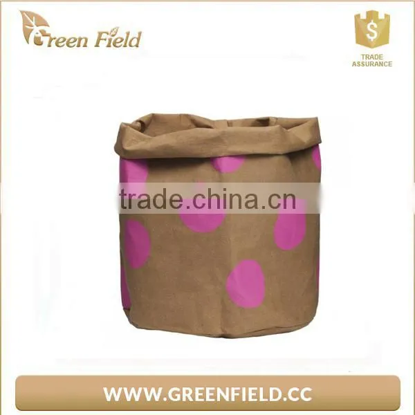 Green Field Nice Print Washable Kraft Paper Storage Bag photo-6