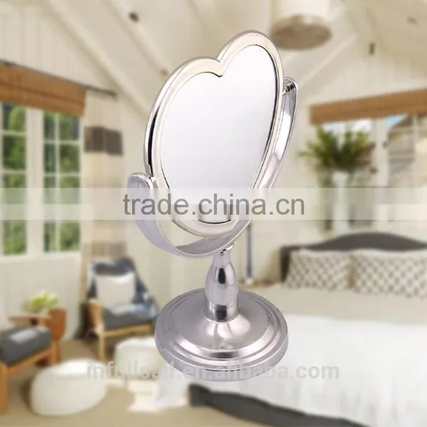 Double Heart -shaped Magnifying Cosmetic Mirror photo-4