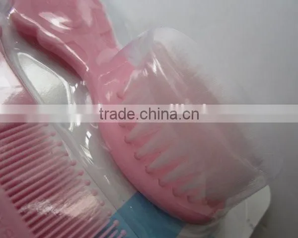 Plum Blossom Shaped Comb With Brush for Children/plastic Hair Brush photo-5