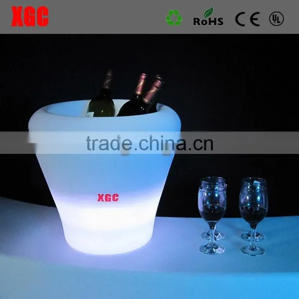 Bar and Club Led Glow Plastic Ice Bucket, PE Made Ice Bucket GH206 photo-3