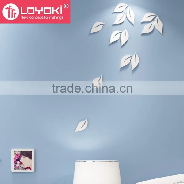 Original Design MDF Wood DIY 3D Wall Decor Leaf Shape Wall Stickers photo-3