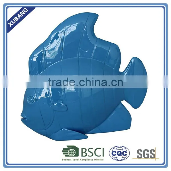 Colorful Poly Resin Fish Decor Figurine photo-2