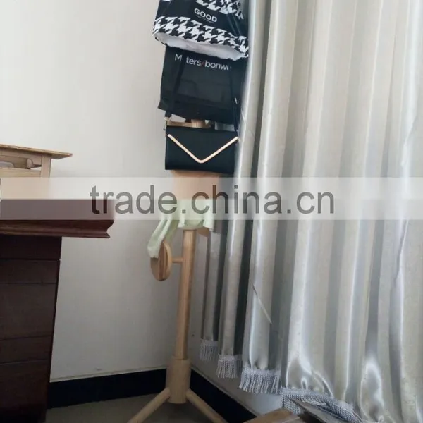 Wooden Clothes Drying Rack Stand Coat Rack Bag Rack Modern Design photo-2