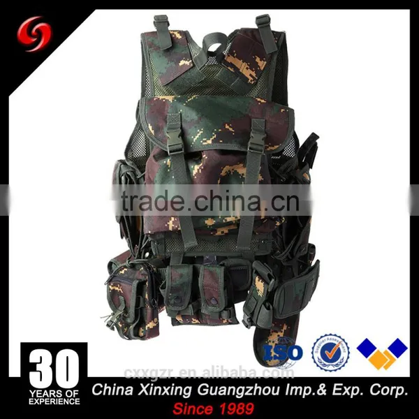 Cheap Multi-pockets Vest Light Weight Camouflage Tactical Military Mesh Designed Vest for Army photo-2