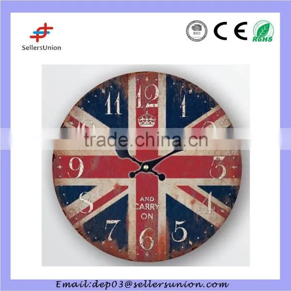 Wall Clock UK Flag Design photo-2