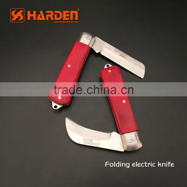 Professional Wooden Handle Straight Blade Electrician Knife photo-4