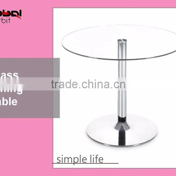 New Design Living Room Furniture Plastic Base With Glass Top Coffee Table photo-3