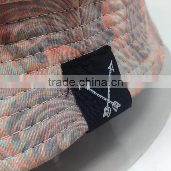 Wide Brim Printed Bucket Hat Custom Double Sided Hat Reversable Hat photo-4