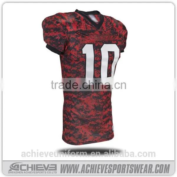 Wholesale Blank Custom American Football Jerseys Uniforms for Men photo-2