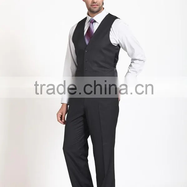 Stripe Notch Lapel 3pcs Business Suits for Man/ Suit Men photo-4