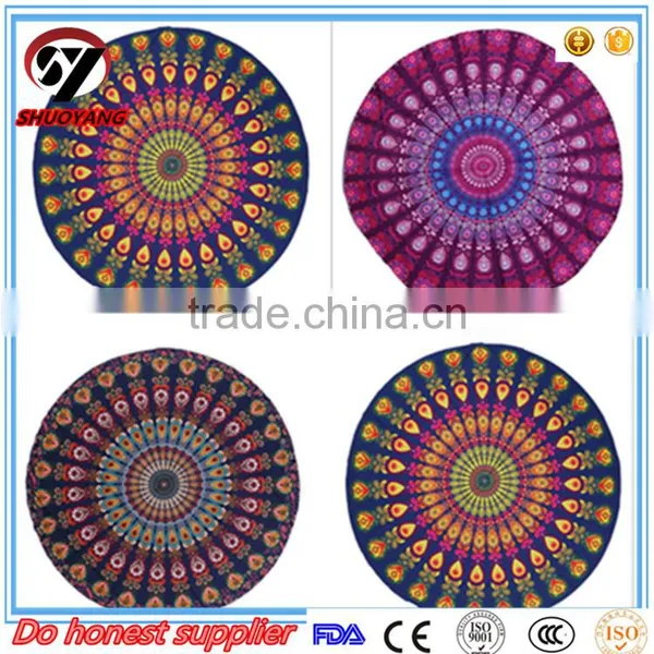 Ebay Hot Selling Cotton Oil Painting Style Beach Towel photo-5