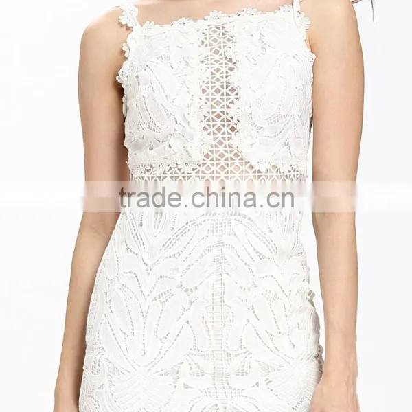 Domin Fashion Guangzhou Factory New Sleeveless Lady Lace Dress photo-2