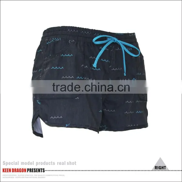 Full Elastic Women's Shorts Sublimation Printing Ladies Surf Shorts photo-4