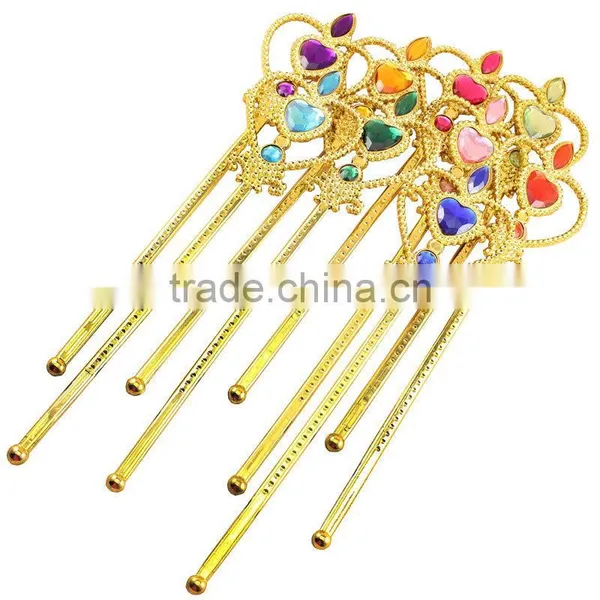 Cheap Plasatic Princess Tiara Crown and Wand for Girls photo-3