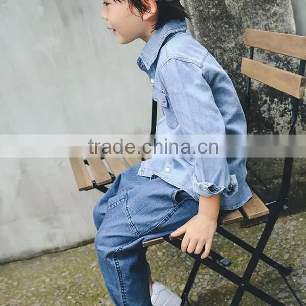 Zm35744a Boutique Kid Clothing Fashion Design Boys Jeans Blouse photo-2