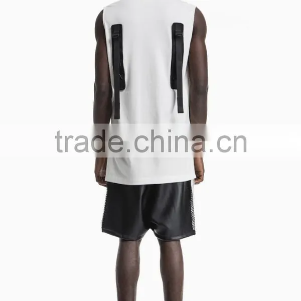 White Sleeveless t Shirt Latest t Shirt Design for Men photo-2