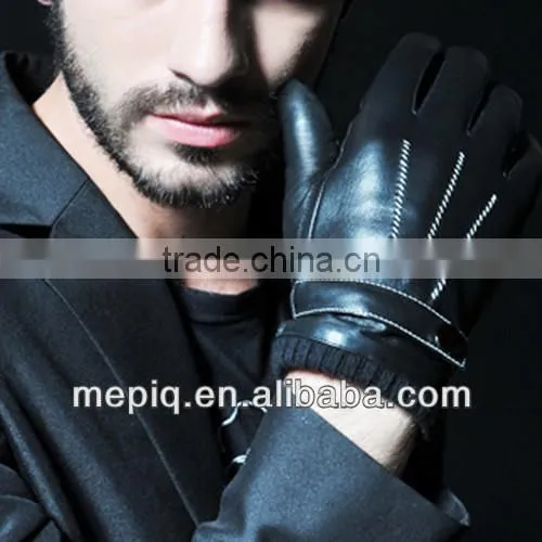 Small MOQ Wholesale Man Leather Gloves