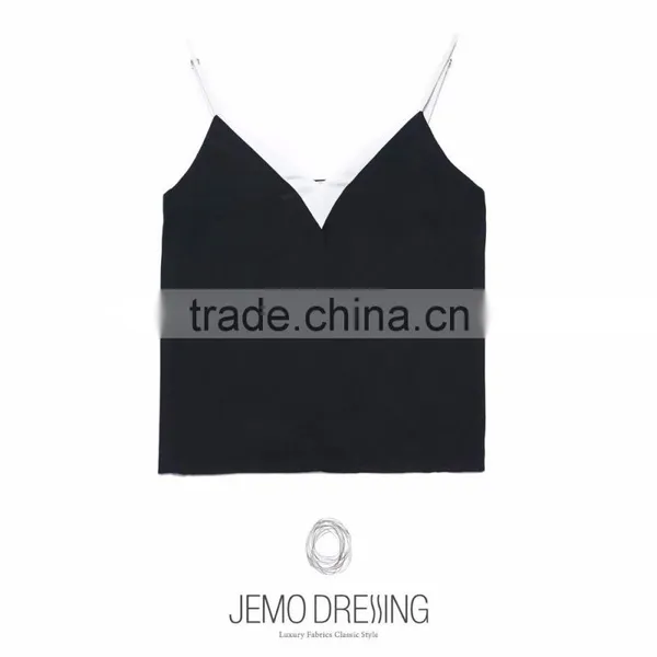 V Neck Fashion Casual Summer Woman Blouse Wholesale Tank Top photo-4
