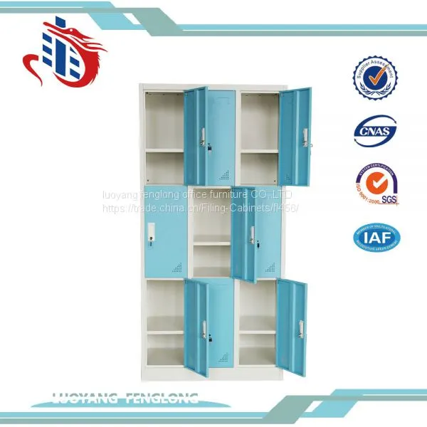 Chinese Furniture KD 6 Door Storage Wardrobe Color Metal Used School Lockers for Sale photo-3