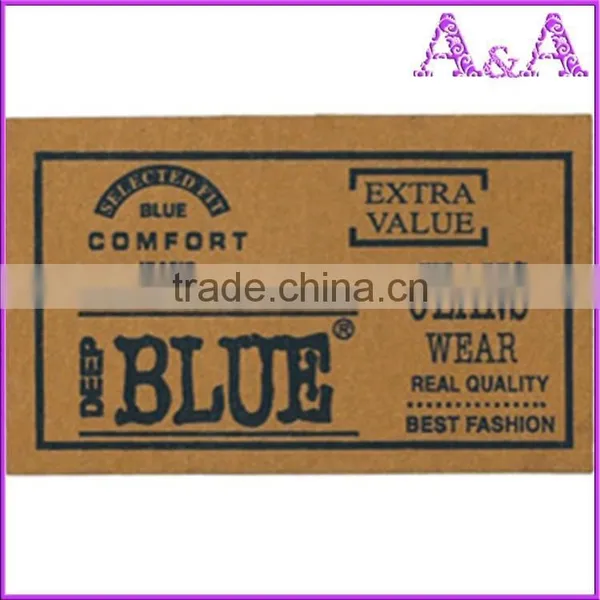 High End Ink Filled Deboss Embossed Garment PU Leather Labels for Jeans photo-5