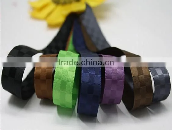 Hi-ana Ribbon 150 Top Grade Fashion 100% Polyester Multi Color Glitter Wired Plaid Ribbon photo-2