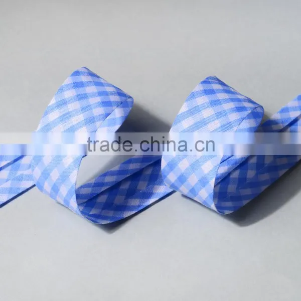25mm Polycotton Gingham Bias Binding Tape photo-2